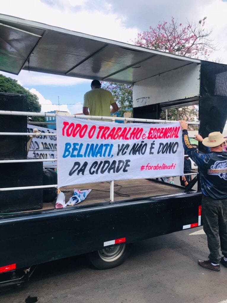 Londrina tem protesto a favor de Bolsonaro e contra lockdown 3 WhatsApp Image 2021 03 14 at 15.29.30