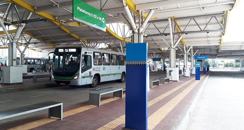2021 02 16 Terminal Intermodal durante a greve