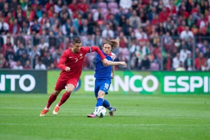 Cristiano Ronaldo L Luka Modric R Croatia vs. Portugal 10th June 2013 1