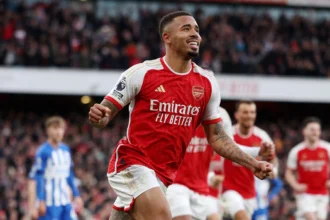 gabriel jesus arsenal brighton premier league e1702829179378