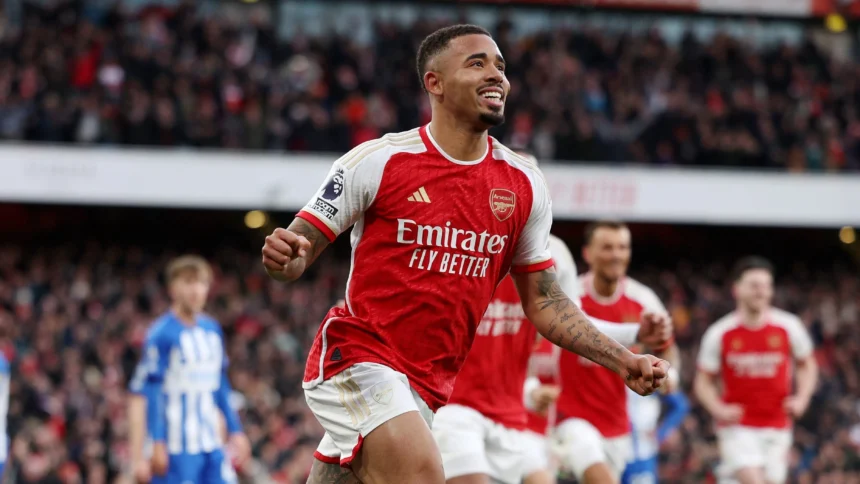 gabriel jesus arsenal brighton premier league e1702829179378